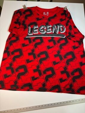 Hustler Hollywood Red and Black "Legend" Graphic Tee